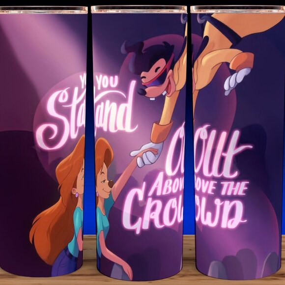 Max & Roxanne You Stand Out Above the Crowd Goofy Movie Cup Mug Tumbler - Picture 1 of 3